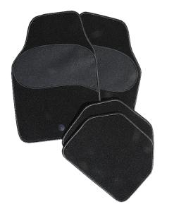 ALFOMBRA MOQUETA EXTRA 4 PIEZAS GP NEGRO/NEGRO